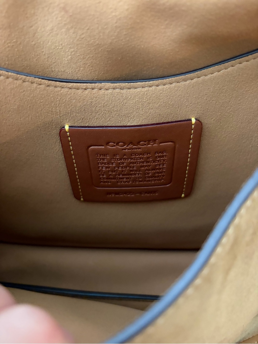 Coach Brown Tabby Suede Shoulder Bag 30’ (Discontinued Coach Purse) - Picture 3 of 5